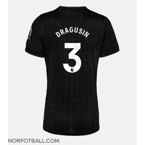 Billige Fotballdrakt Tottenham Hotspur Radu Dragusin #3 Replika Bortedrakt Dame 2025-26 Kortermet Billige Fotballdrakt Tottenham Hotspur Radu Dragusin #3 Replika Bortedrakt Dame 2025-26 Kortermet